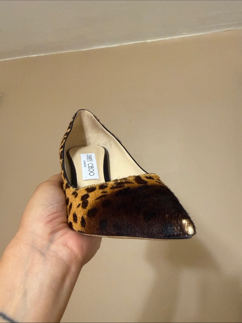 Jimmy Choo Leopard Print Pointed Toe Heels - Picture 6 of 6